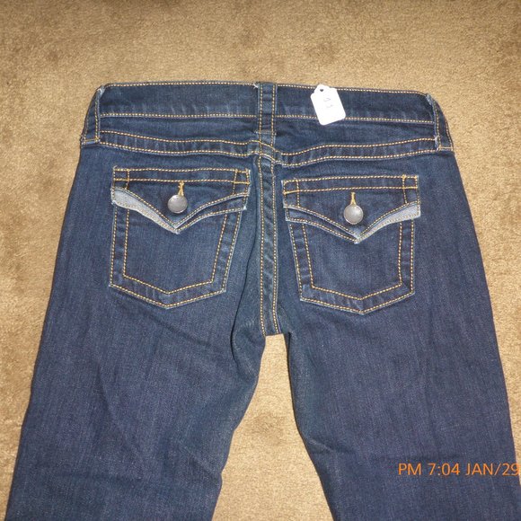 Women's VS 5 Low Flap Low Rise Flare Jeans - Picture 2 of 4